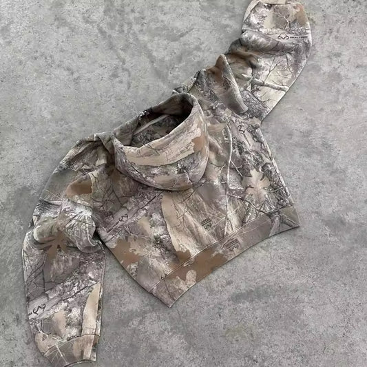 Essential Camo Hoodie - Streetwear Boulevard