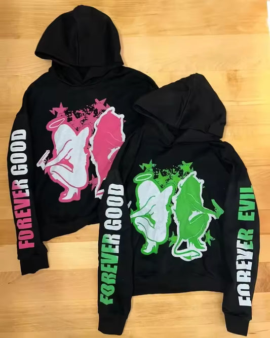Forever Good Forever Evil Hoodie - Streetwear Boulevard