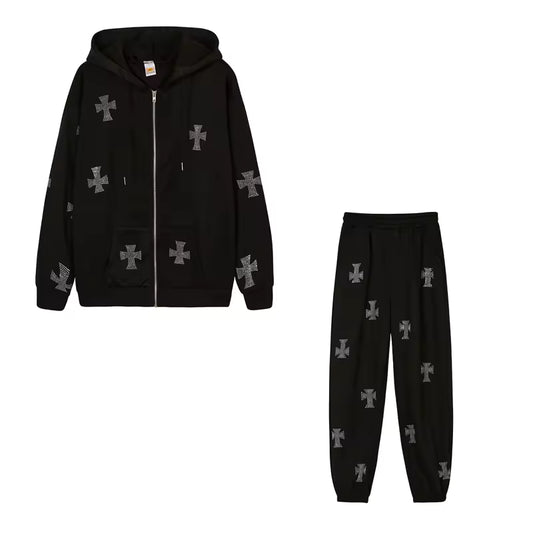 Edgy Cross Comfort Set - Streetwear Boulevard