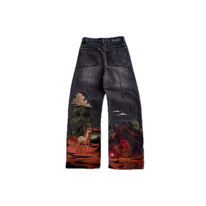 The Nomad Wide-Leg Jeans - Streetwear Boulevard