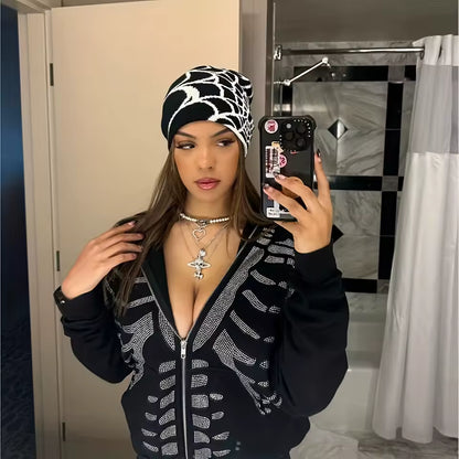 Spider Webbed Beanie