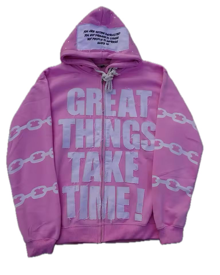 Great Things Take Time Jacket - Streetwear Boulevard