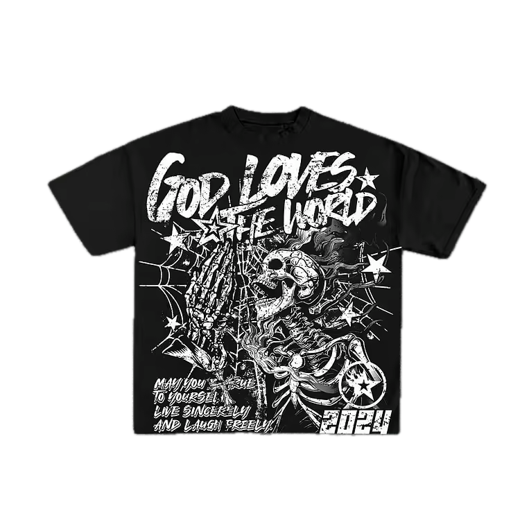 God Loves The World T-Shirt - Streetwear Boulevard