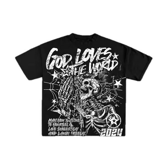 God Loves The World T-Shirt - Streetwear Boulevard