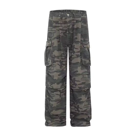 Baggy Camouflage Cargo Pants - Streetwear Boulevard
