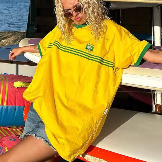 Samba Street Oversized Tee - Streetwear Boulevard