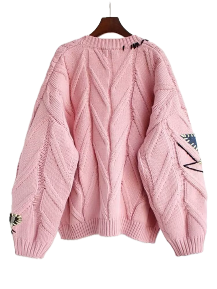 Storyteller Cable Knit Sweater - Streetwear Boulevard