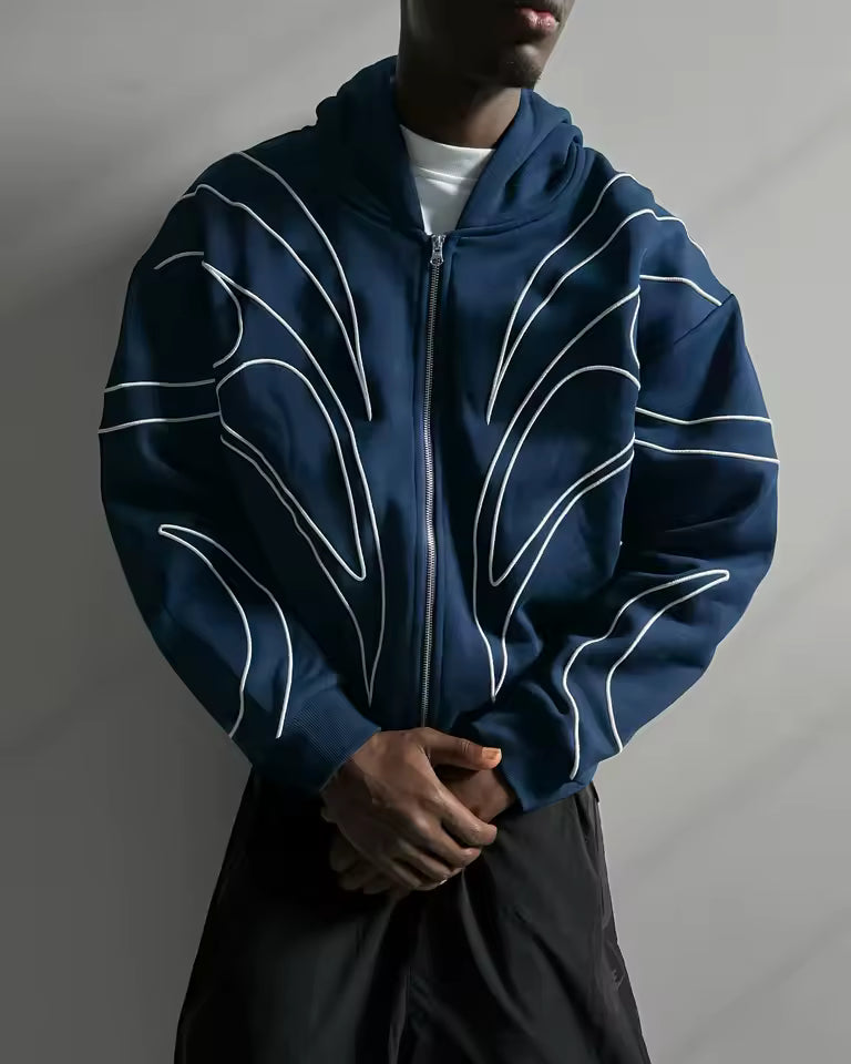 Wing Panel Full-Zip Jacket