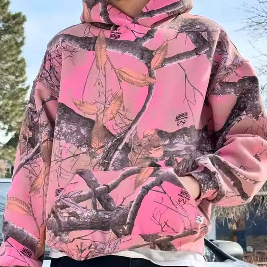 Pink Camouflage Hoodie - Streetwear Boulevard