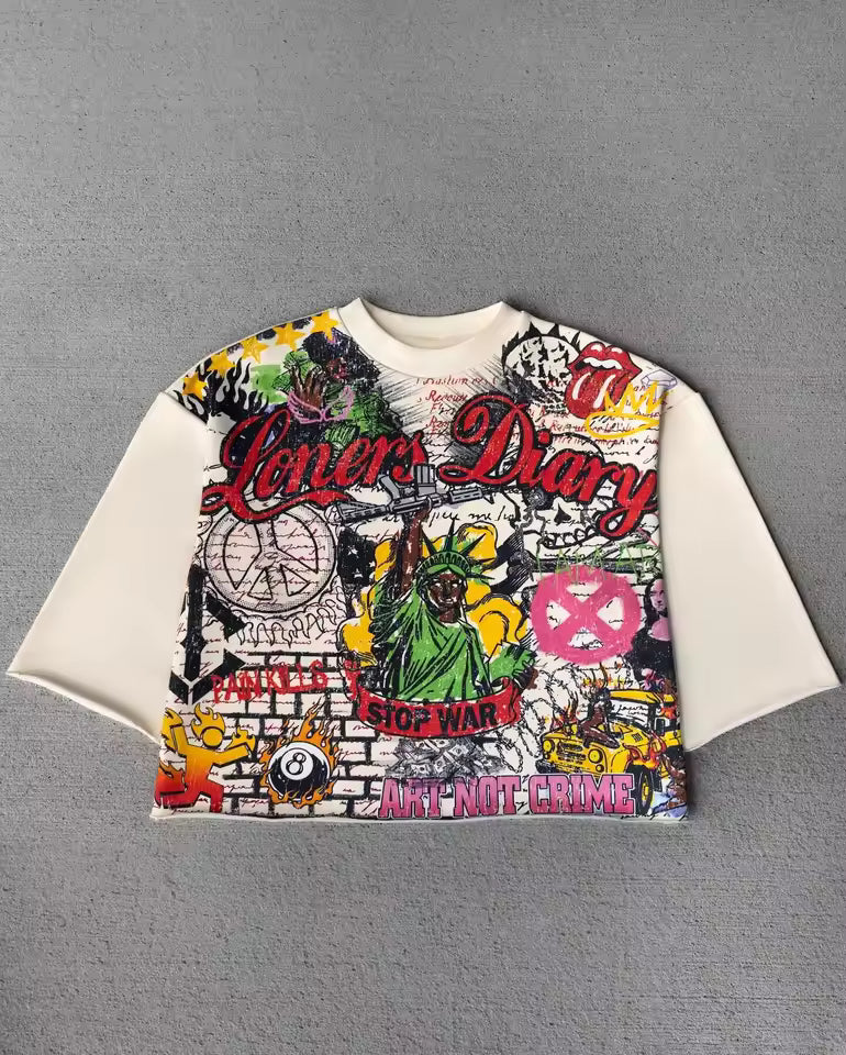"Loners Diary" T-Shirt - Streetwear Boulevard