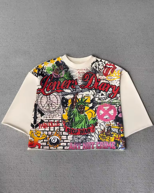 "Loners Diary" T-Shirt - Streetwear Boulevard