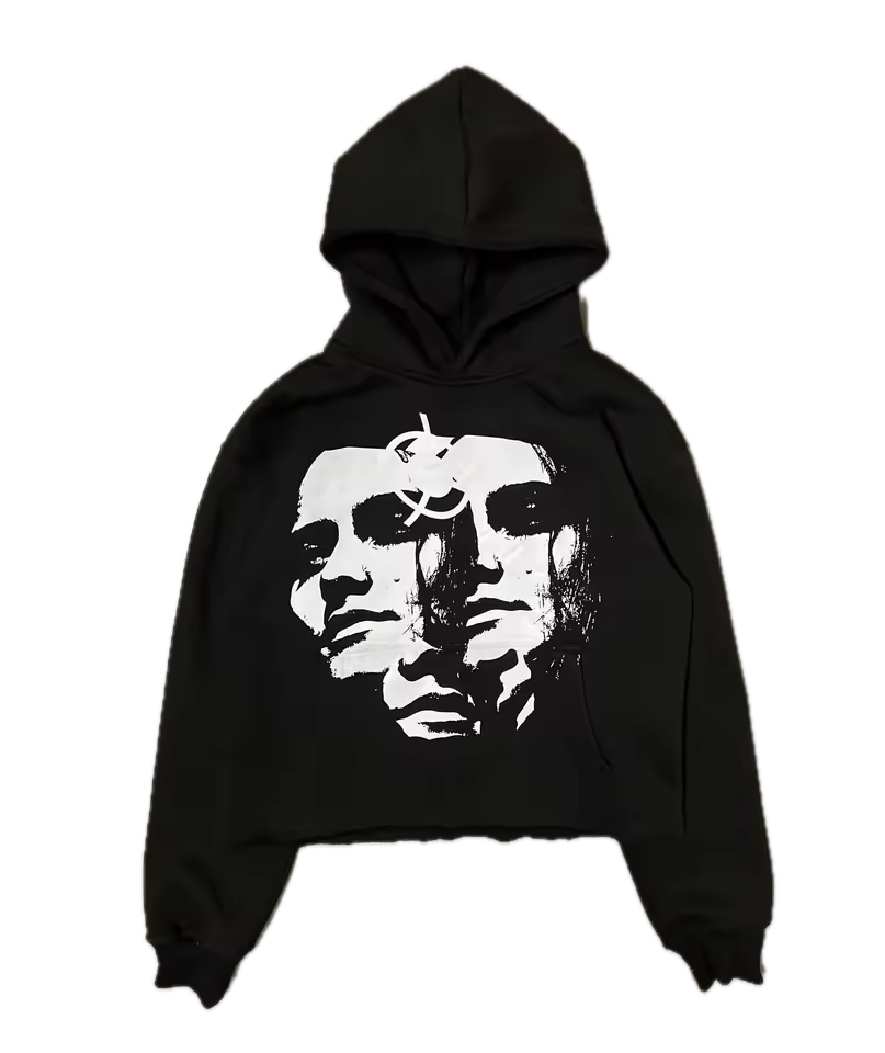 War With The World Faces Hoodie - Streetwear Boulevard