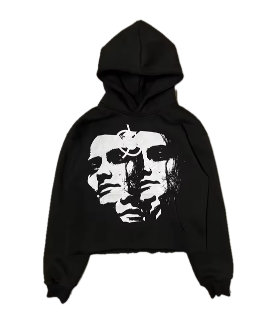 War With The World Faces Hoodie - Streetwear Boulevard