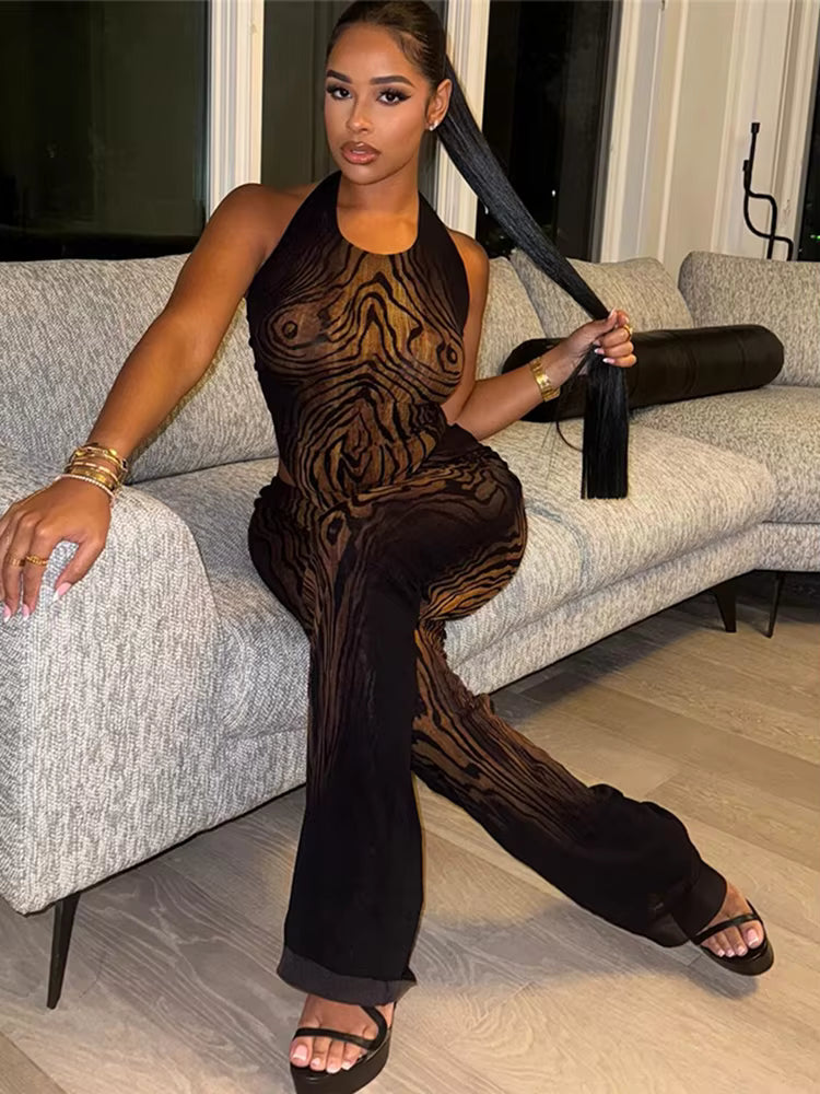 Abstract Swirl Two-Piece Set