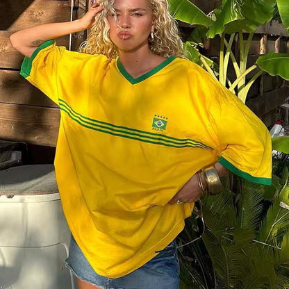 Samba Street Oversized Tee - Streetwear Boulevard