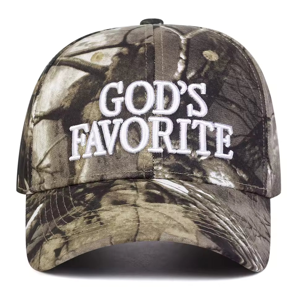 "God's Favorite" Camo Hat - Streetwear Boulevard