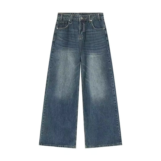 Vintage Blue Baggy Jeans - Streetwear Boulevard
