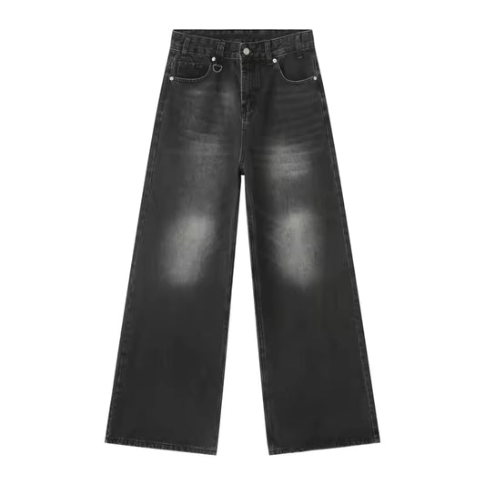 Fading Black Baggy Jeans - Streetwear Boulevard