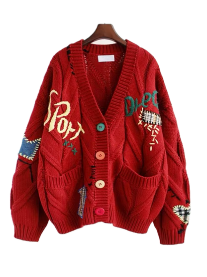 Storyteller Cable Knit Sweater - Streetwear Boulevard