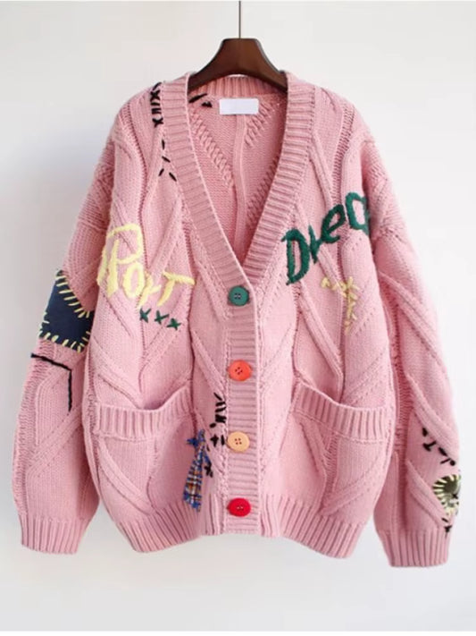 Storyteller Cable Knit Sweater - Streetwear Boulevard