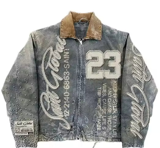 SAINT GLOBAL Embroidered Jacket - Streetwear Boulevard