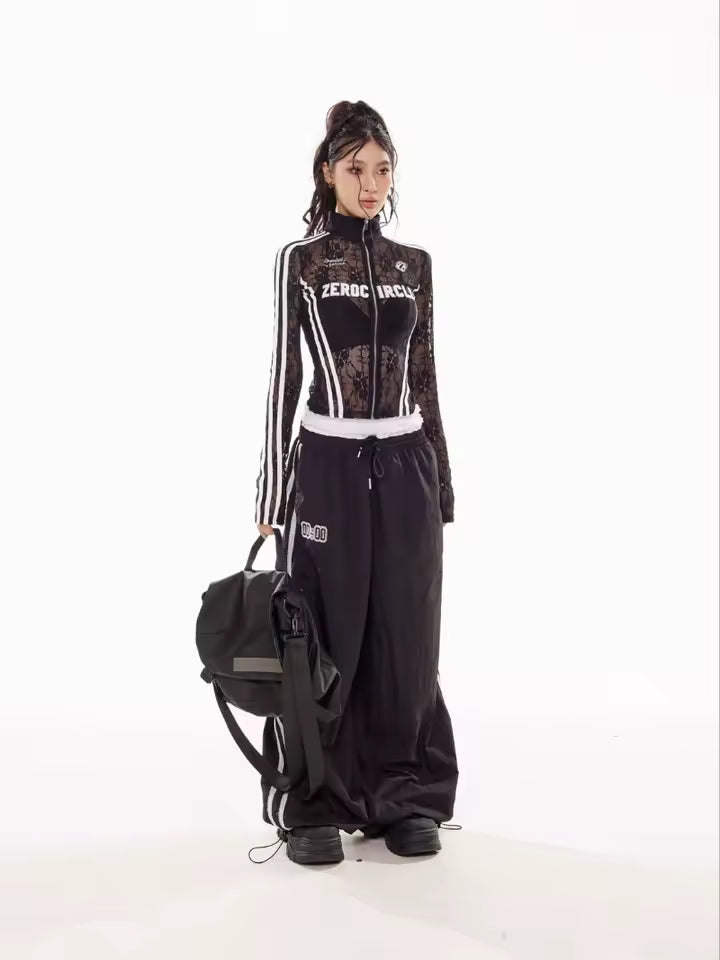 Zero Circle Mesh Zip Up - Streetwear Boulevard