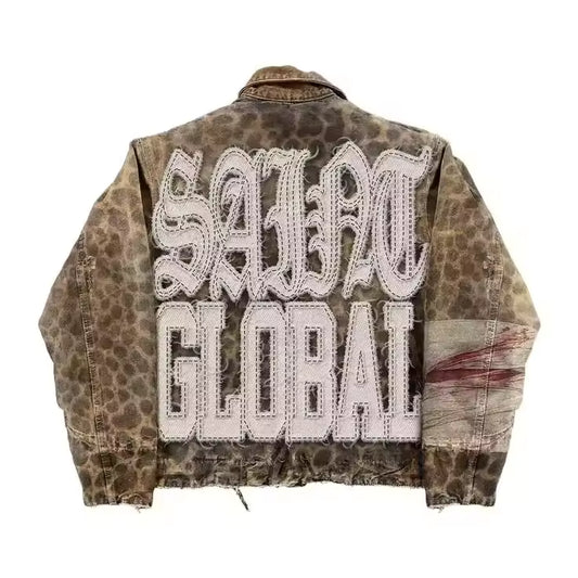 SAINTS Animal Print Jacket - Streetwear Boulevard