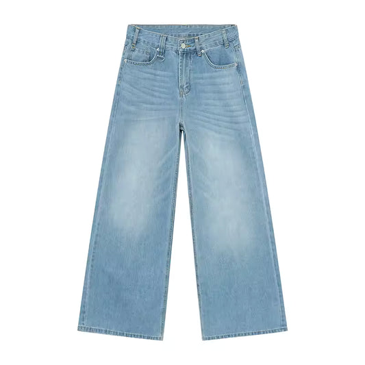 Light Wash Baggy Jeans - Streetwear Boulevard