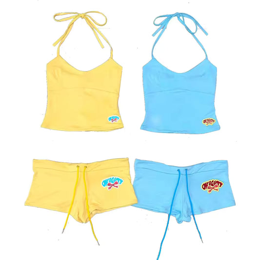 Summer Dream Halter & Shorts Set - Streetwear Boulevard