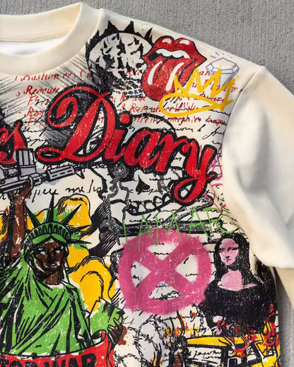 "Loners Diary" T-Shirt - Streetwear Boulevard