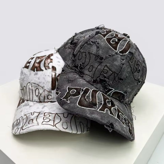 Text Graffiti Adjustable Hat - Streetwear Boulevard
