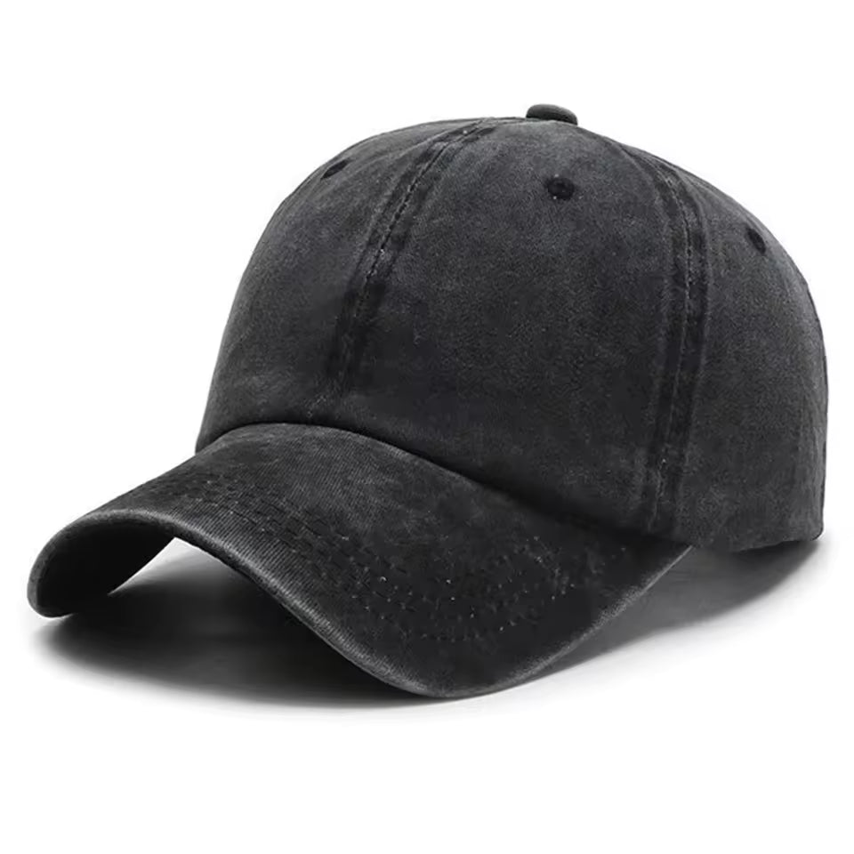 Vintage Washed Solid Color Adjustable Hats - Streetwear Boulevard