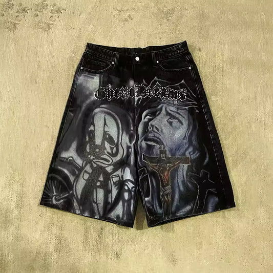 Ghetto Dreams Denim Shorts - Streetwear Boulevard
