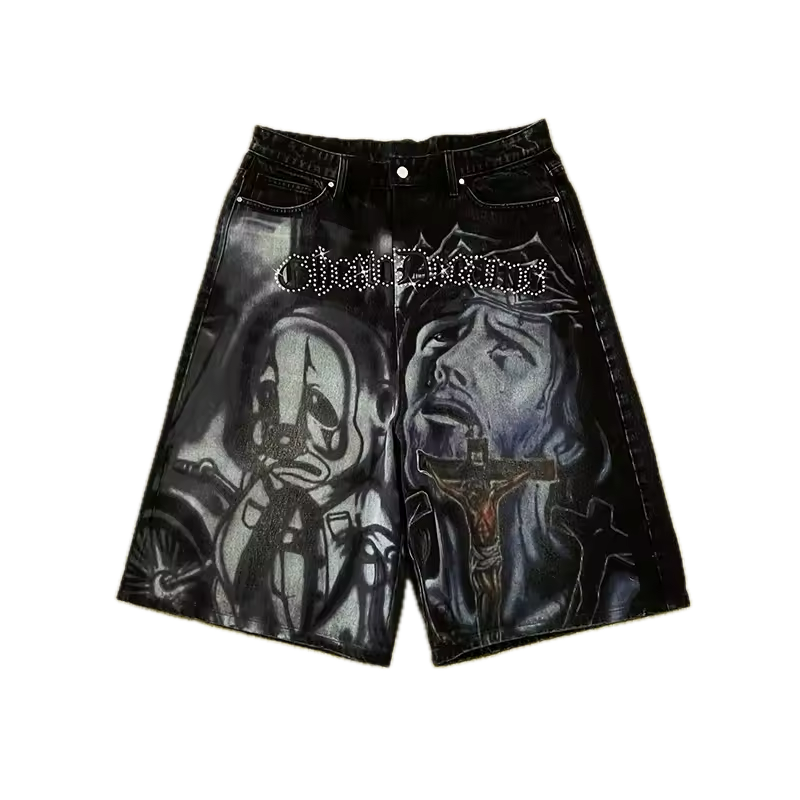 Ghetto Dreams Denim Shorts - Streetwear Boulevard