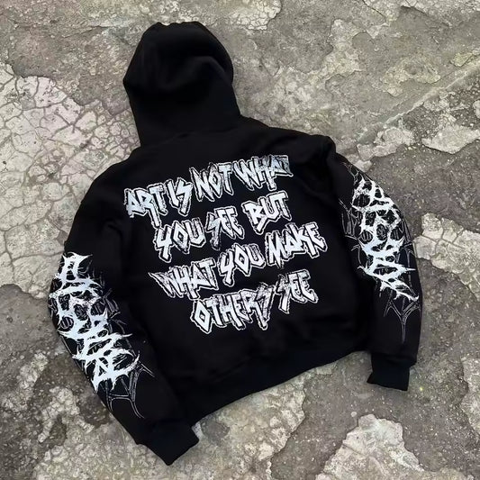 Faces of the Void Hoodie - Streetwear Boulevard