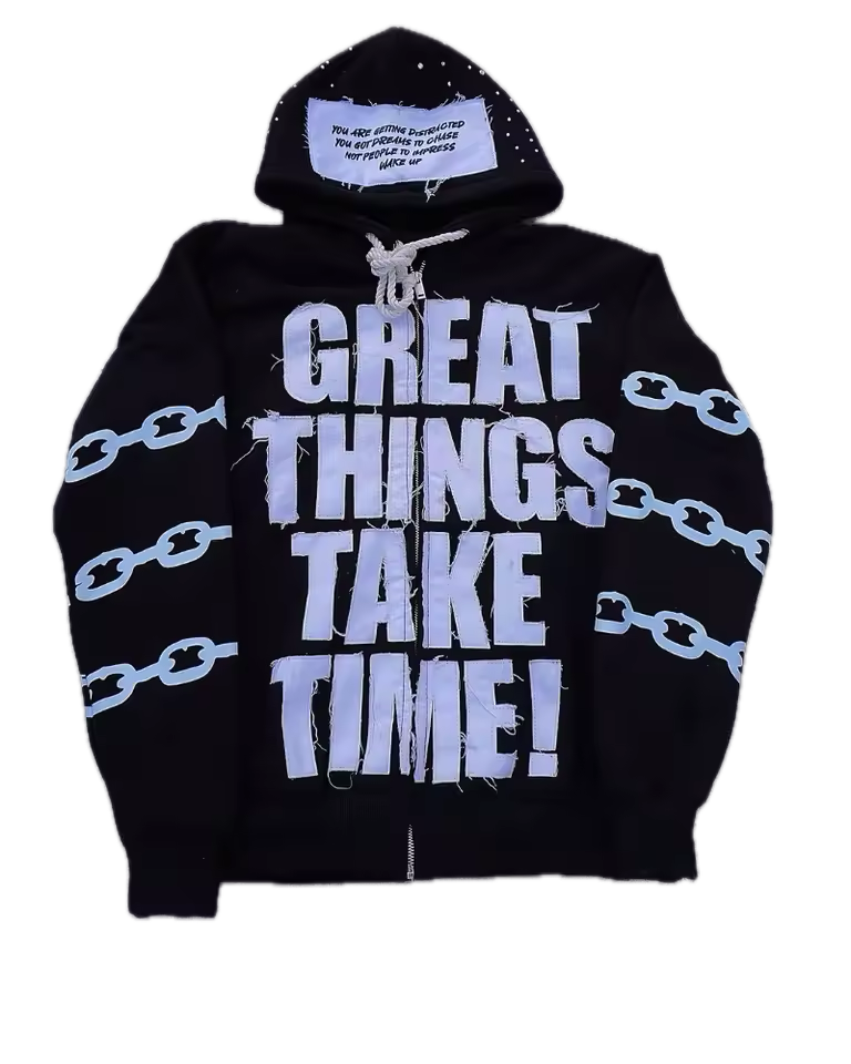 Great Things Take Time Jacket - Streetwear Boulevard
