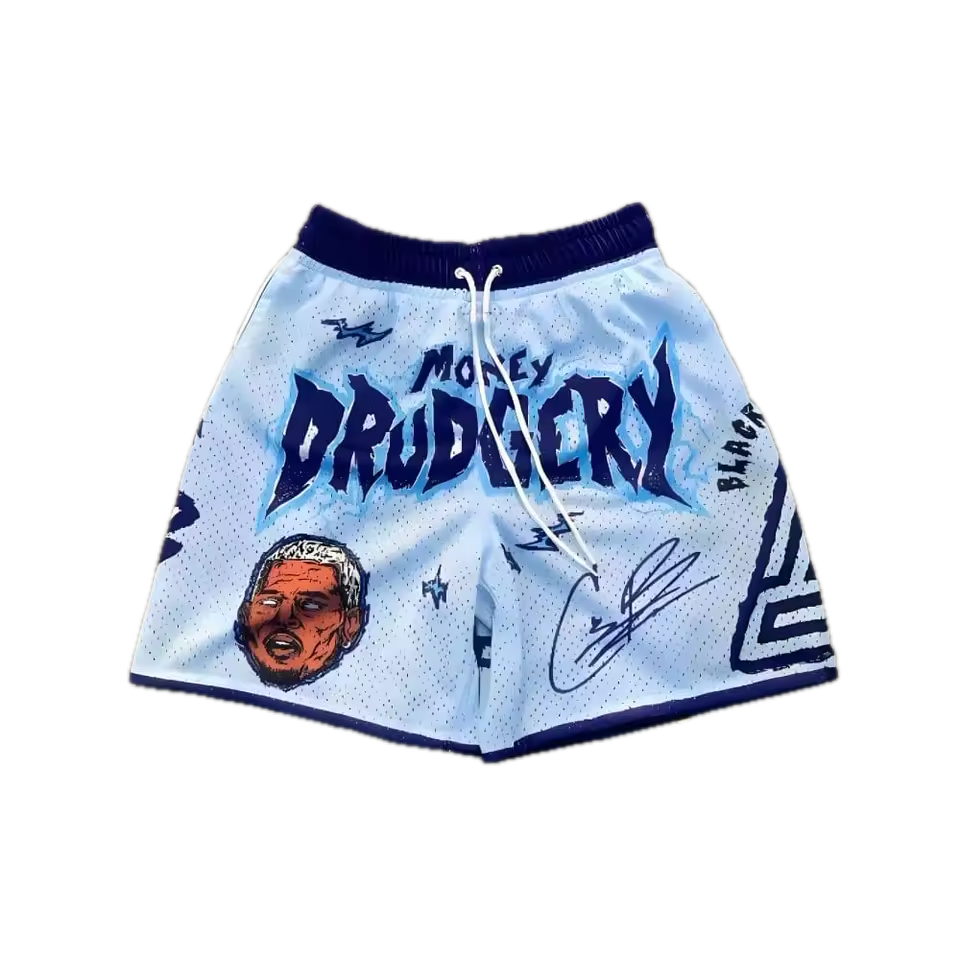 Money Drudgery Mesh Shorts - Streetwear Boulevard