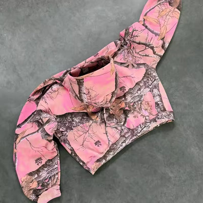 Pink Camouflage Hoodie - Streetwear Boulevard