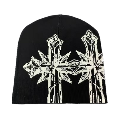 Iron Cross Beanie - Streetwear Boulevard