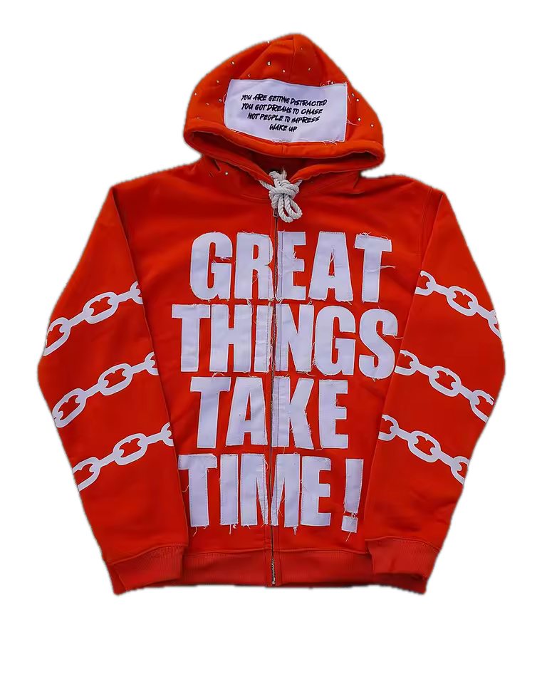 Great Things Take Time Jacket - Streetwear Boulevard