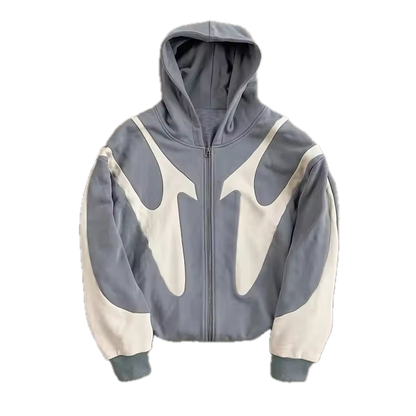 Shadowcurve Zipper Jacket - Streetwear Boulevard