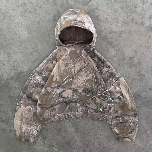 Essential Camo Hoodie - Streetwear Boulevard