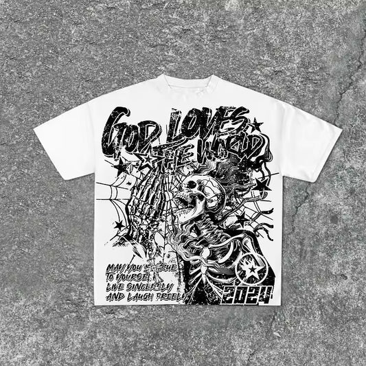 God Loves The World T-Shirt - Streetwear Boulevard