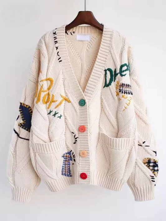 Storyteller Cable Knit Sweater - Streetwear Boulevard