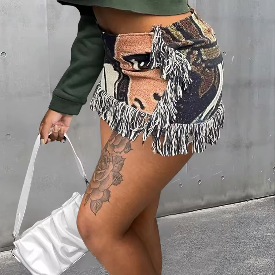 Pixelated Persona Skirt - Streetwear Boulevard