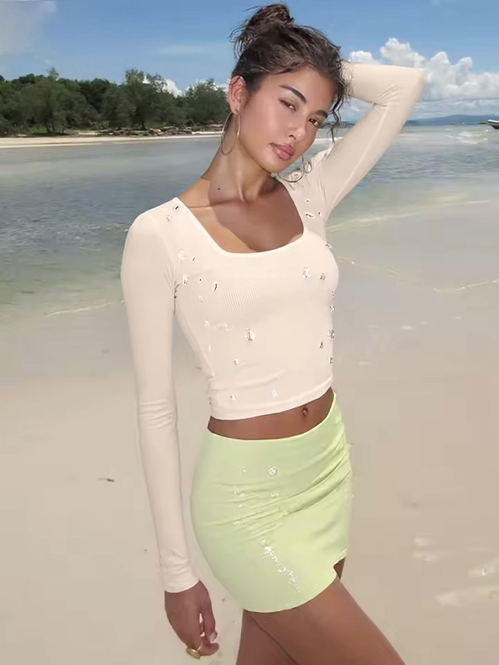 Cyber-Chrysalis Studded Mesh Top - Streetwear Boulevard