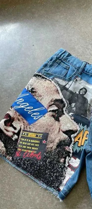Reconstructed Canvas Shorts - Streetwear Boulevard