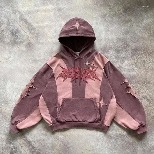 Pink Shades Gothic Design Hoodie - Streetwear Boulevard