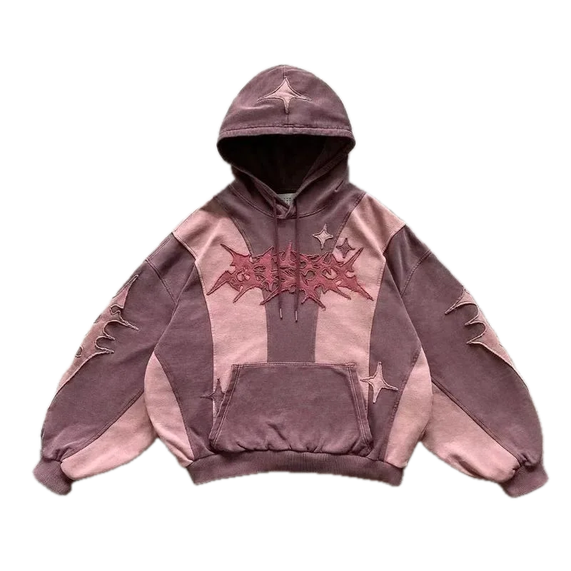 Pink Shades Gothic Design Hoodie - Streetwear Boulevard