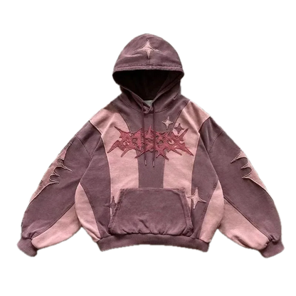 Pink Shades Gothic Design Hoodie - Streetwear Boulevard